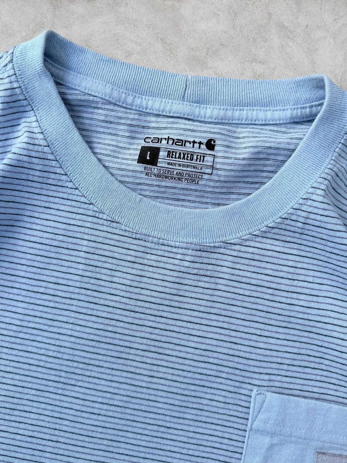 Carhartt Pocket Tee de Rayas Size L