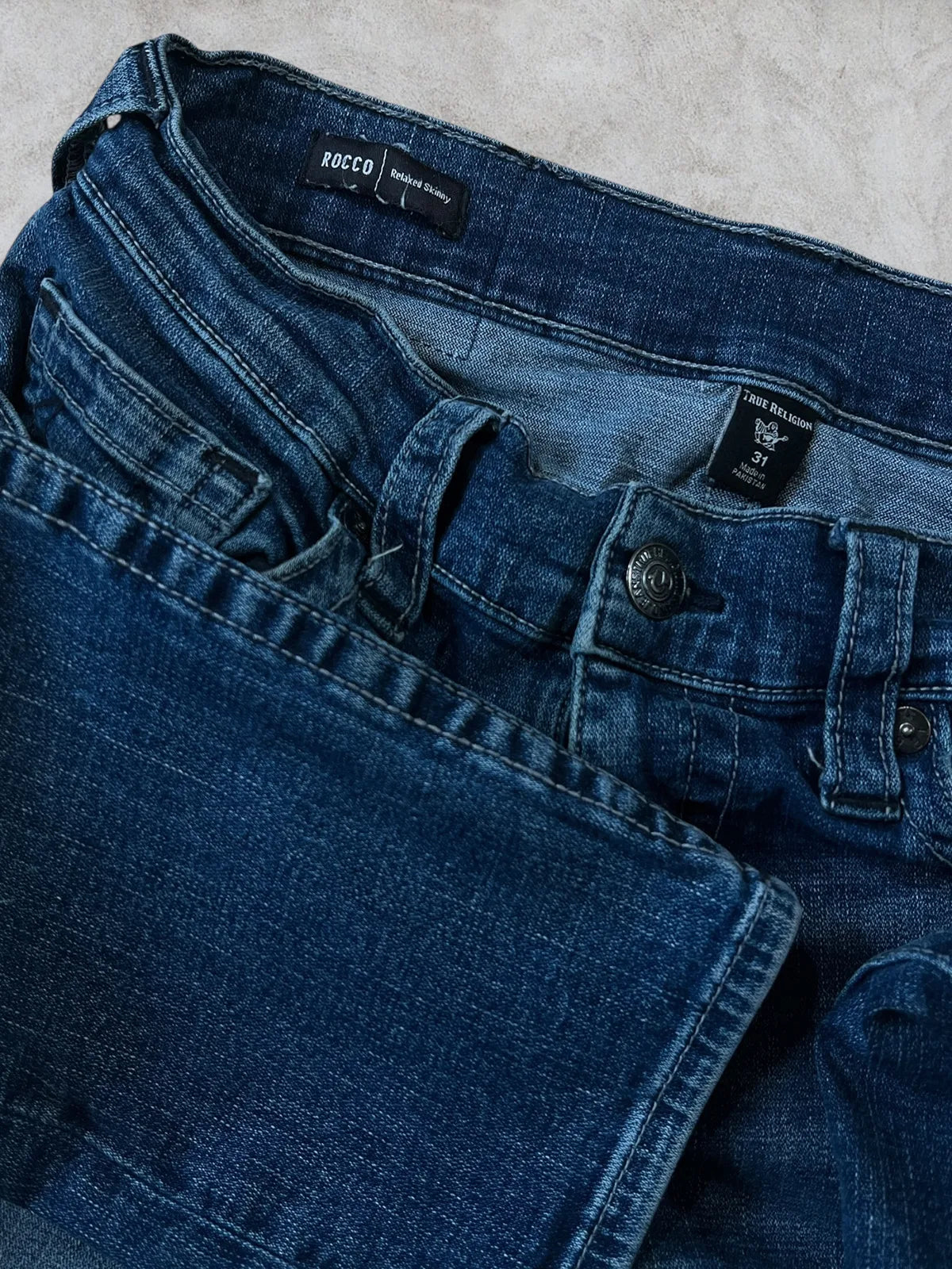 True Religión Rocco Skinny Jeans talla 31x30