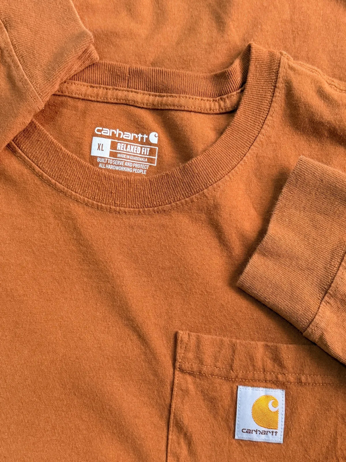 Carhartt long sleeve camel size XL