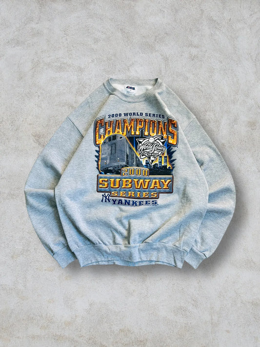 Suéter Yankees del año 2000 (Nueva, Con holograma) talla L
