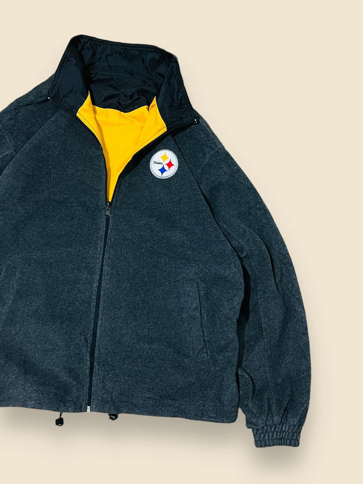 Chaqueta Steelers Vintage / Reversible talla L