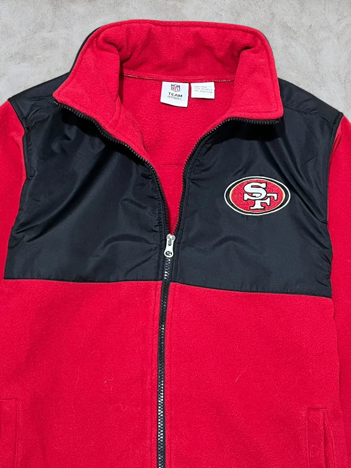Suéter de cierre completo San Francisco 49ers talla S