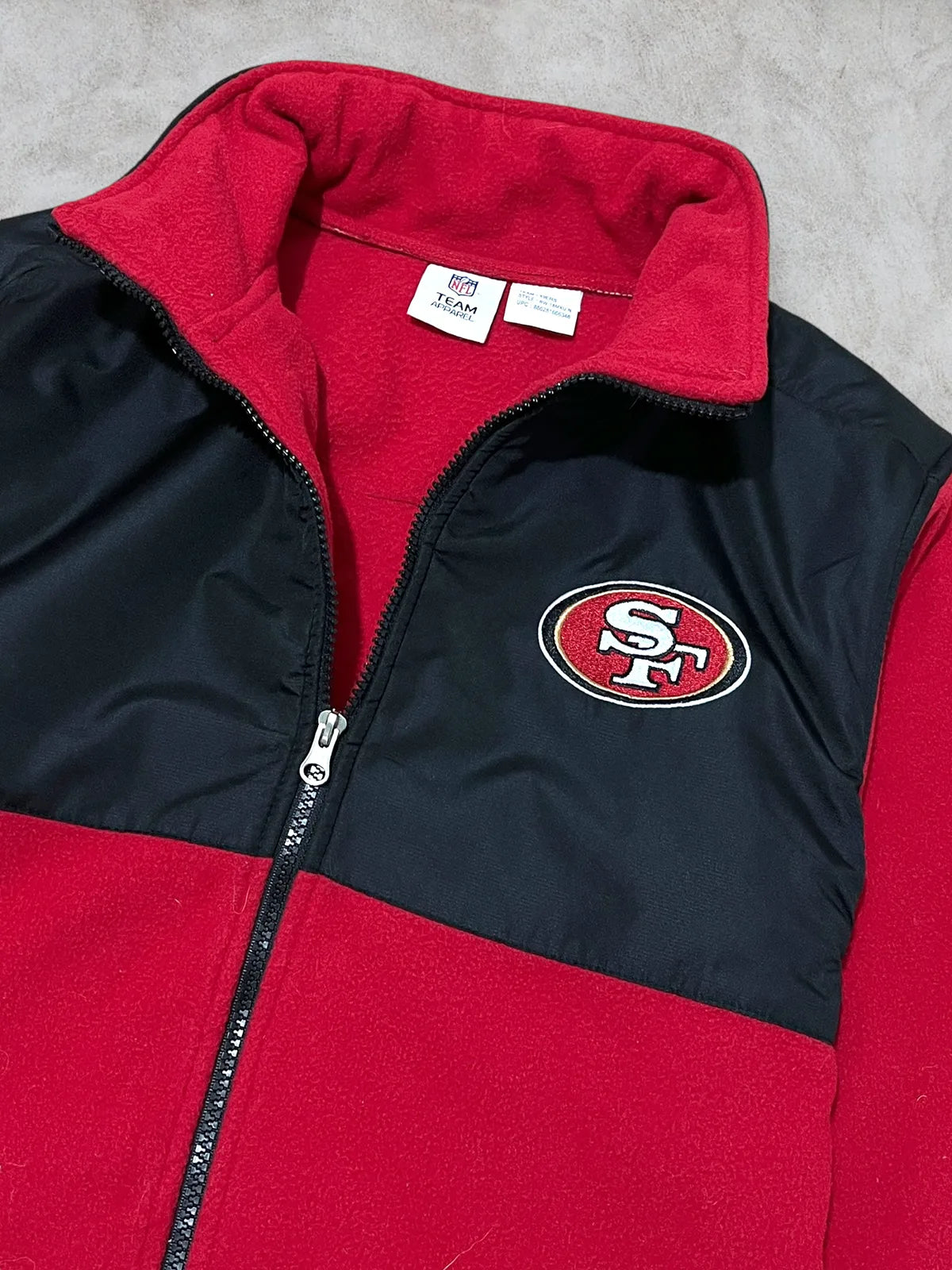 Suéter de cierre completo San Francisco 49ers talla S