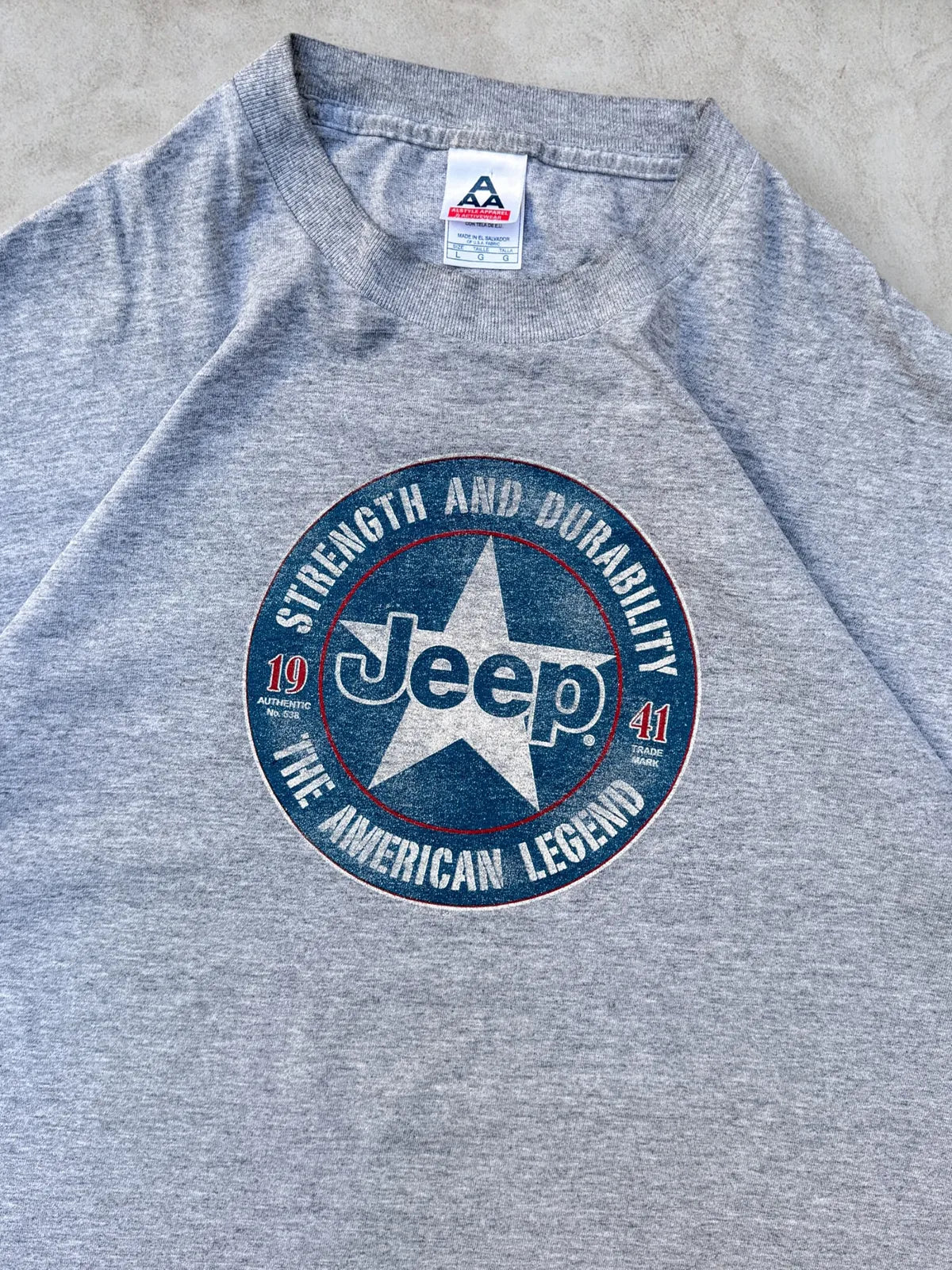 Playera Jeep vintage talla L