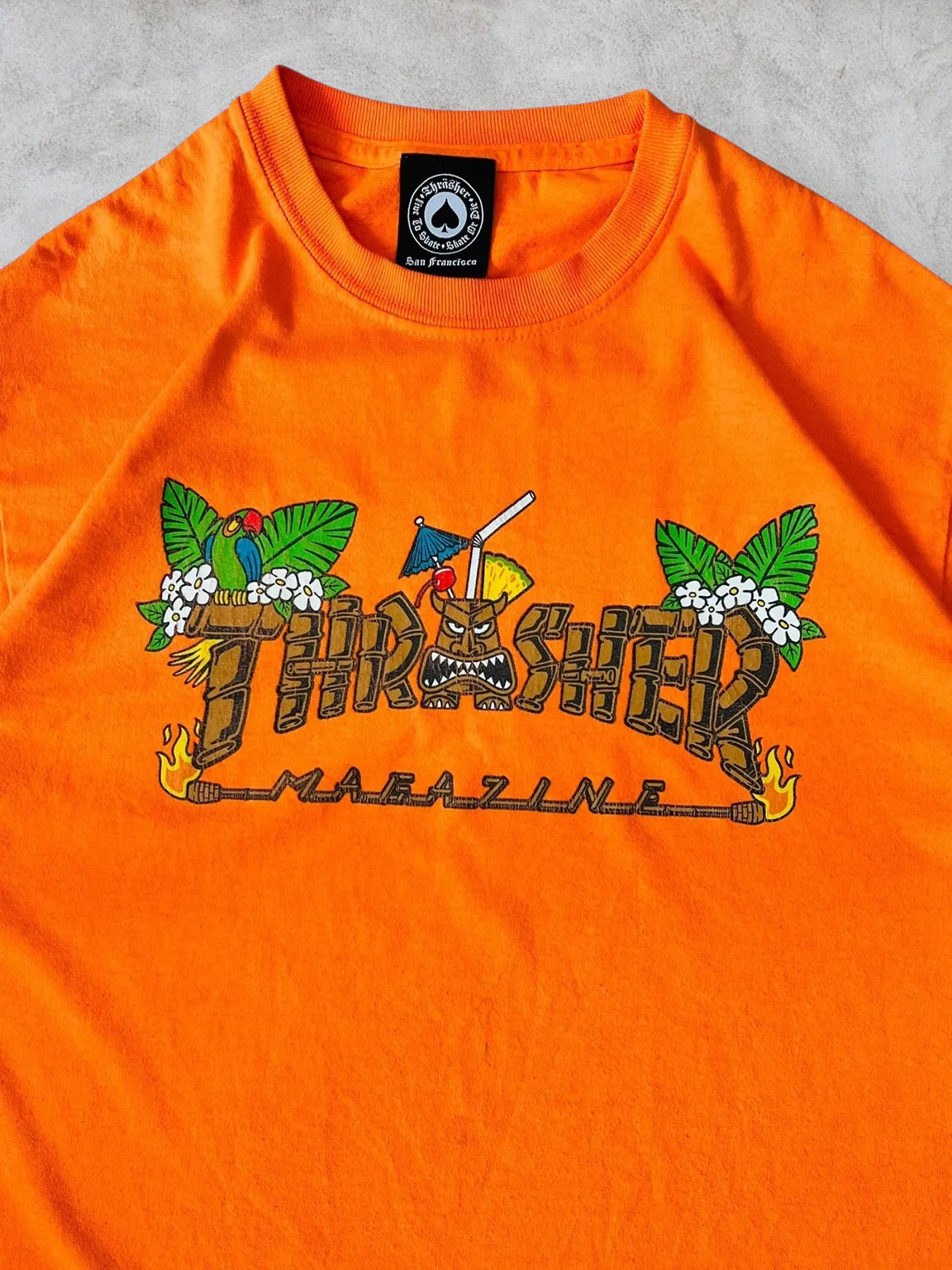 Thrasher Tiki Logo vintage talla M