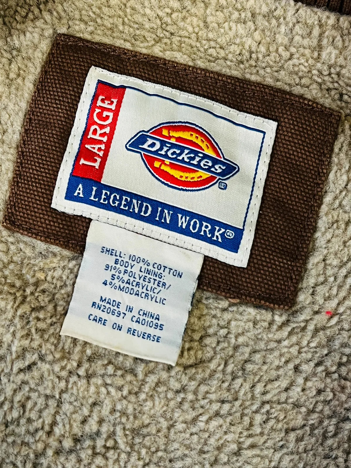 Chaleco Dickies aborregado talla L