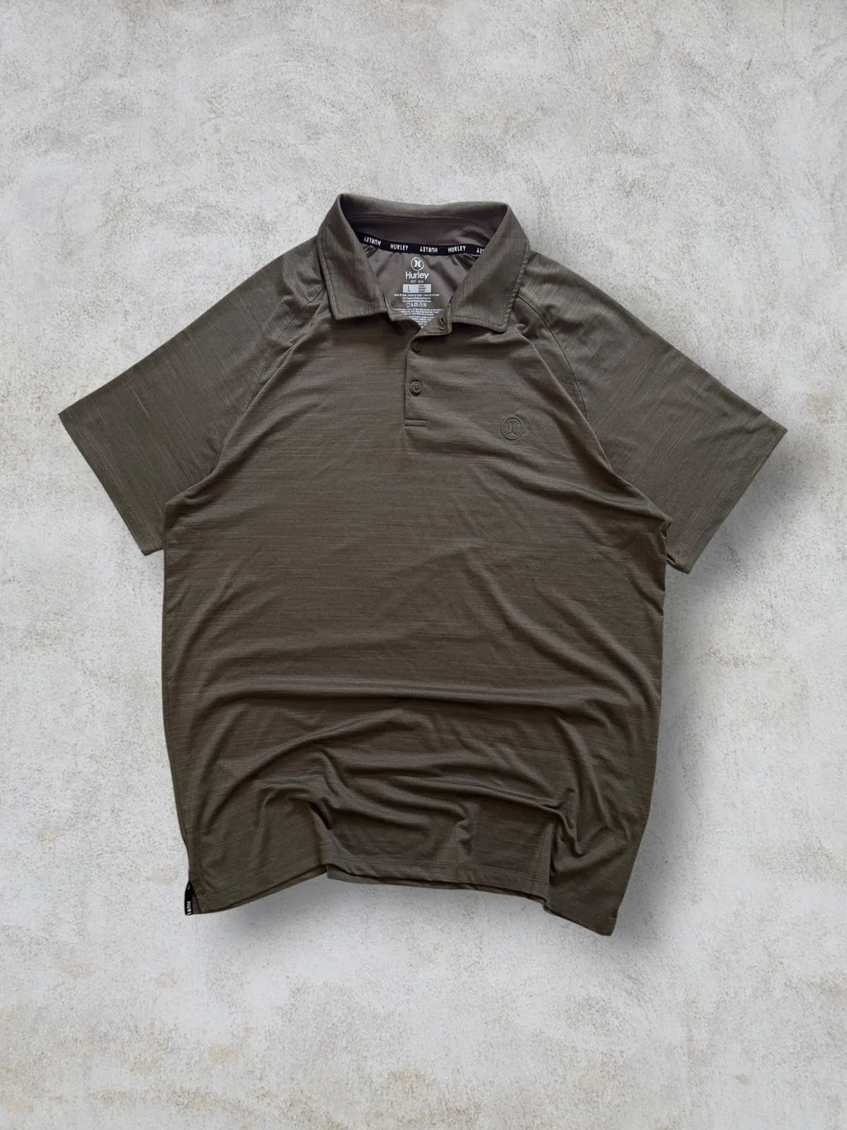 Combo 2 Playeras polo HURLEY — Gris y Verde talla L