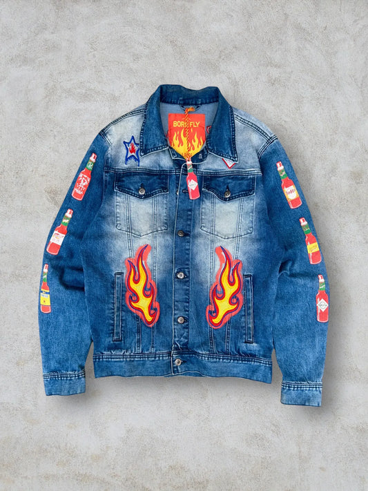 BORN FLY denim jacket talla L (Nueva)