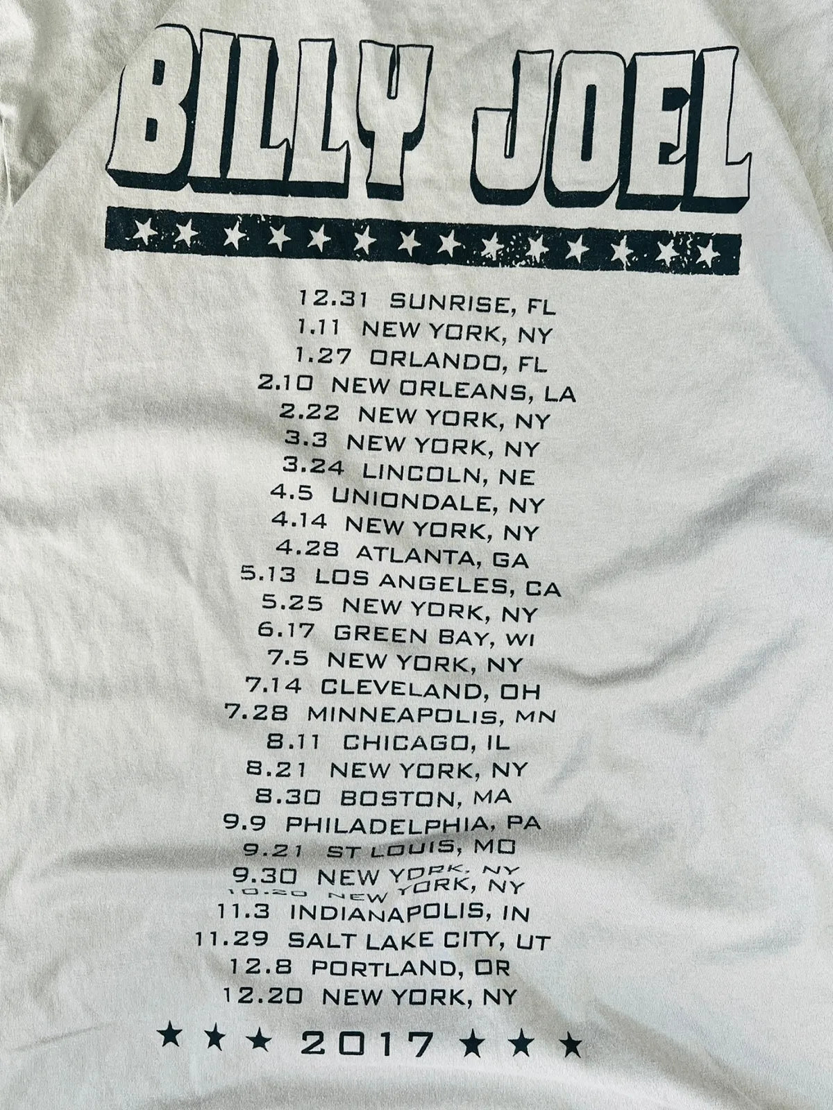 Billy Joel Concert talla M