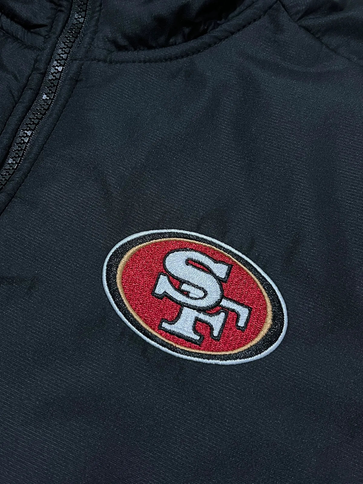 Suéter de cierre completo San Francisco 49ers talla S