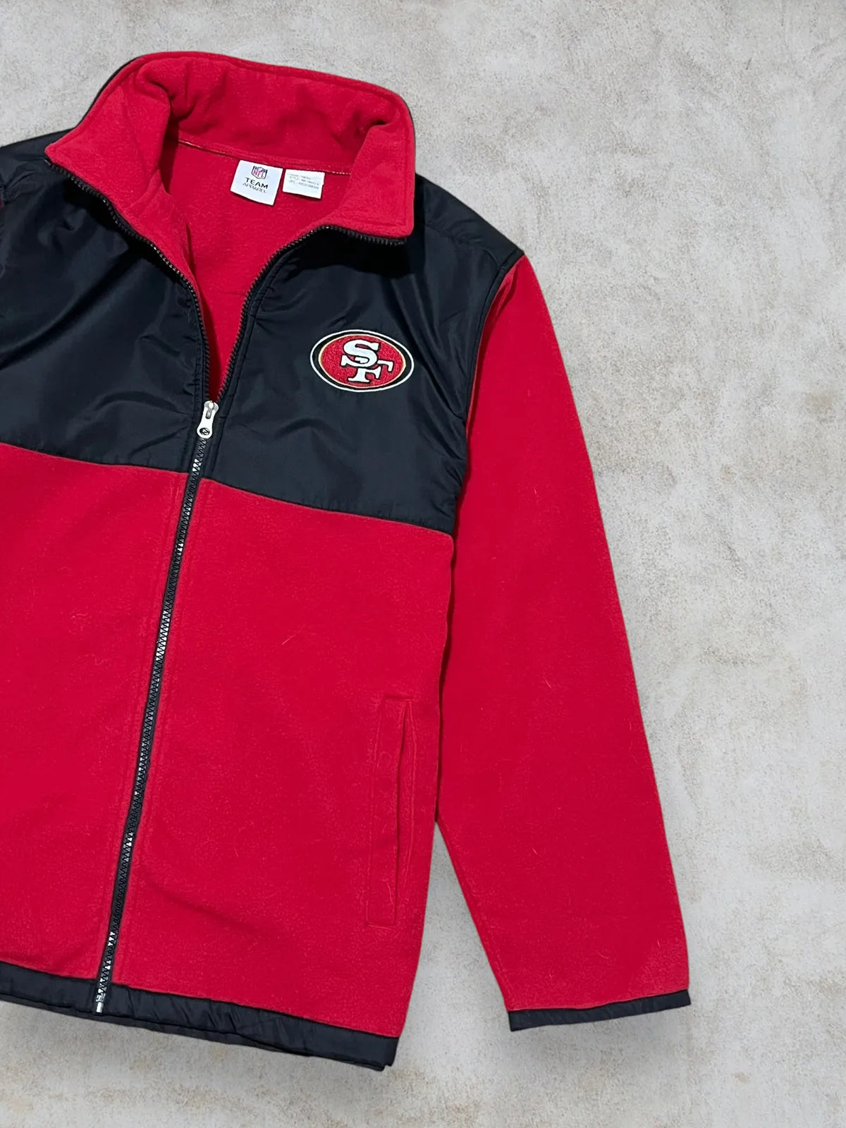 Suéter de cierre completo San Francisco 49ers talla S