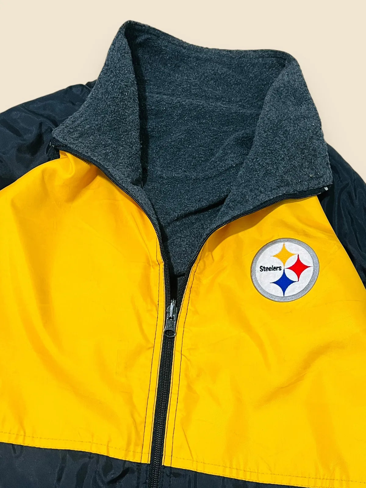 Chaqueta Steelers Vintage / Reversible talla L