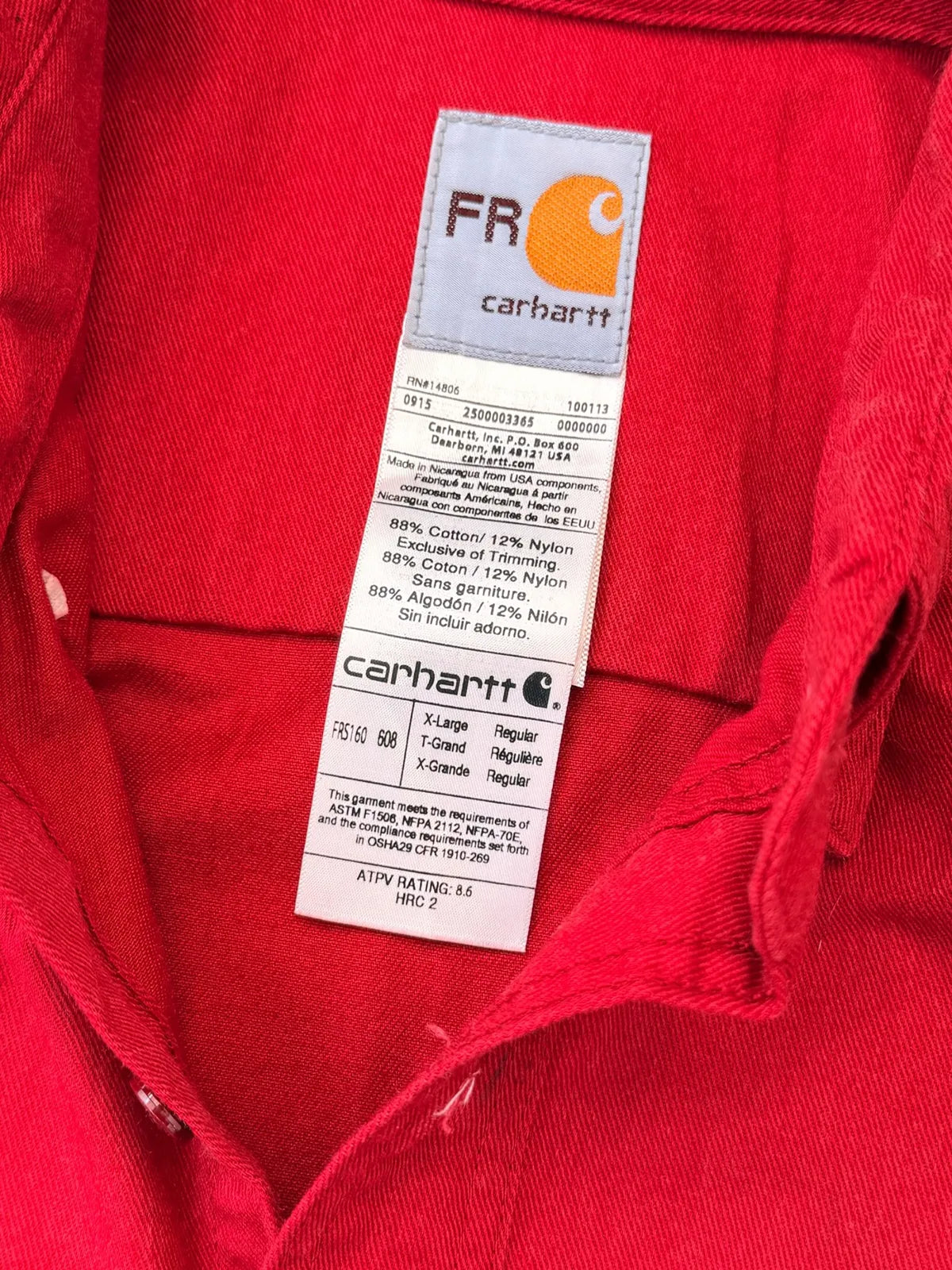 CARHARTT FR - Camisa XL