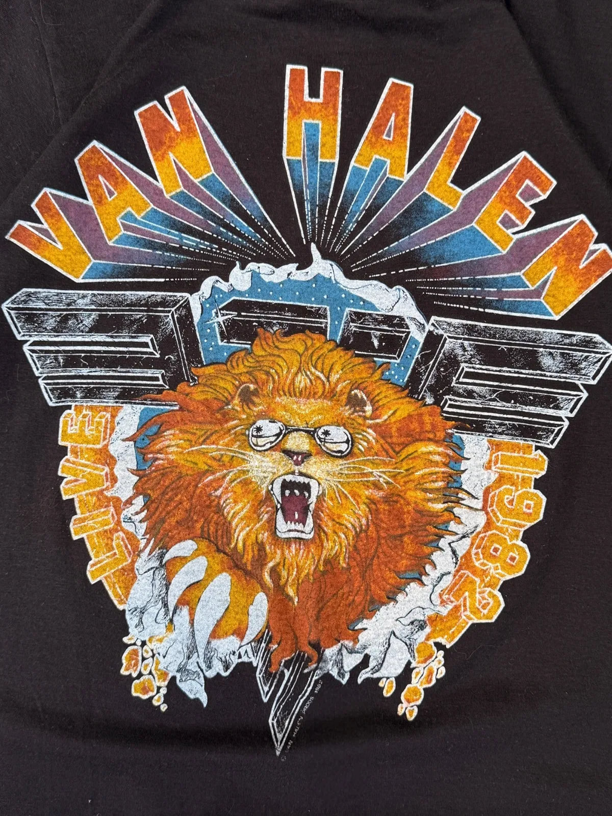 VAN HALEN vintage 1982 talla S