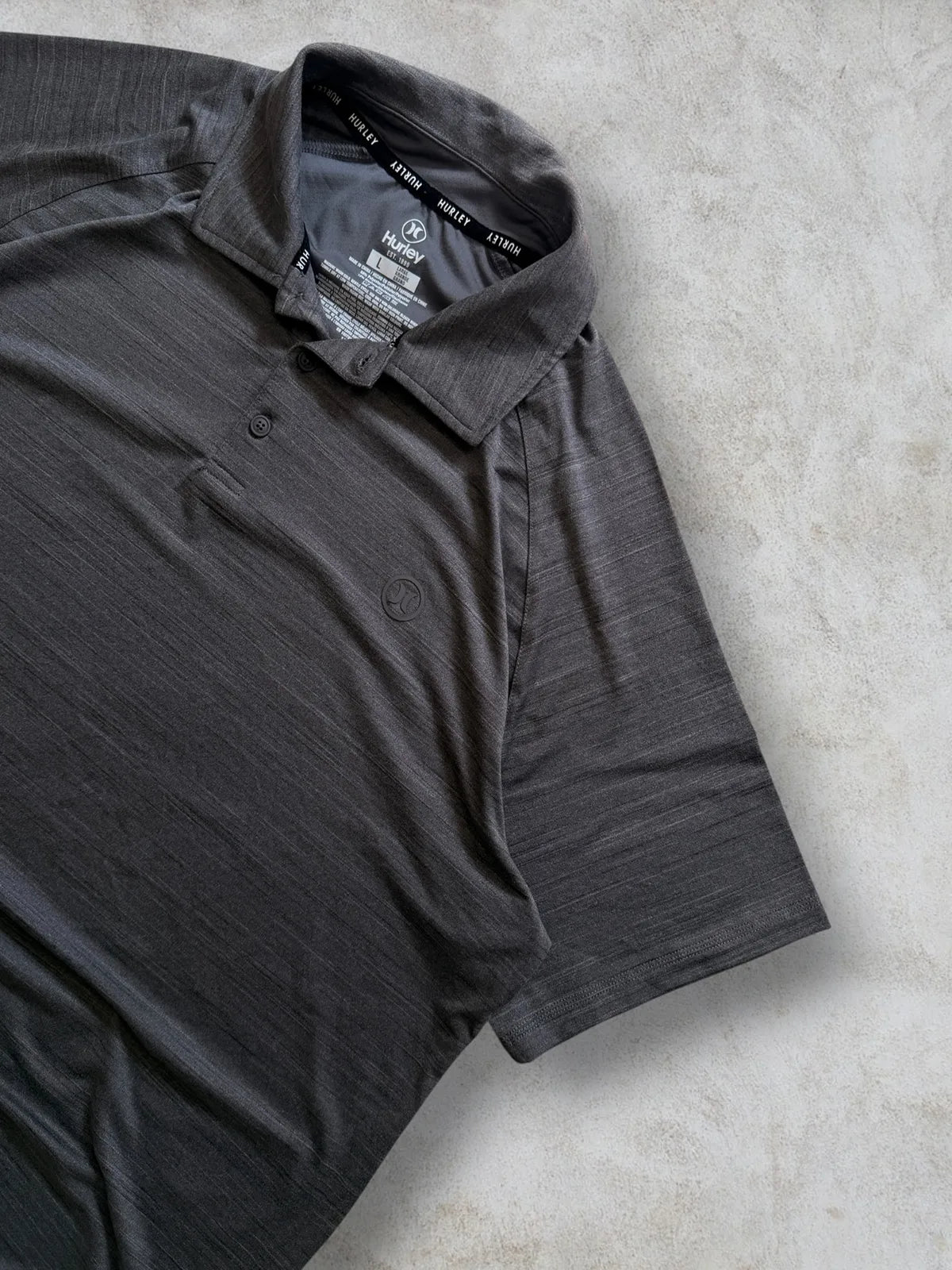 Combo 2 Playeras polo HURLEY — Gris y Verde talla L